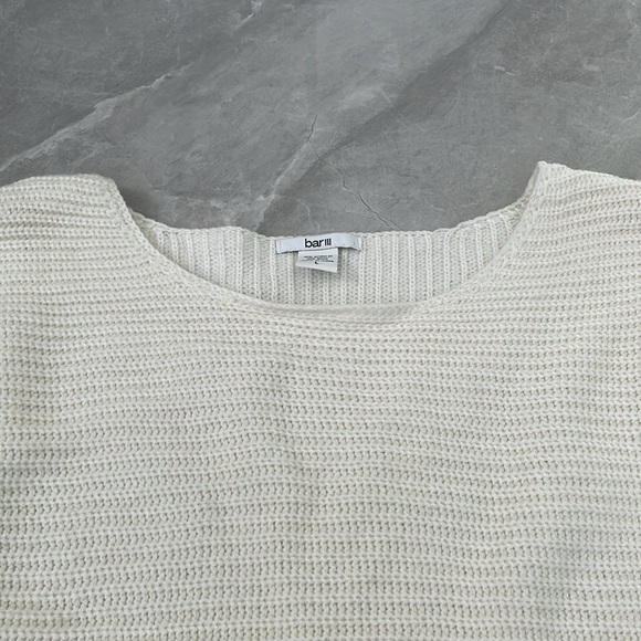 Women's Bar III Knit Zipper High Low Long Sleeve Sweater Large - Picture 3 of 13